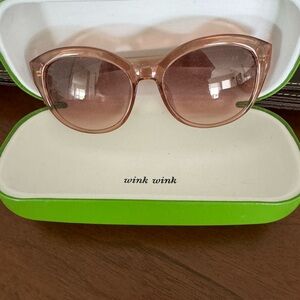 Kate Spade blush pink sunglasses only worn a couple of times, like new condition